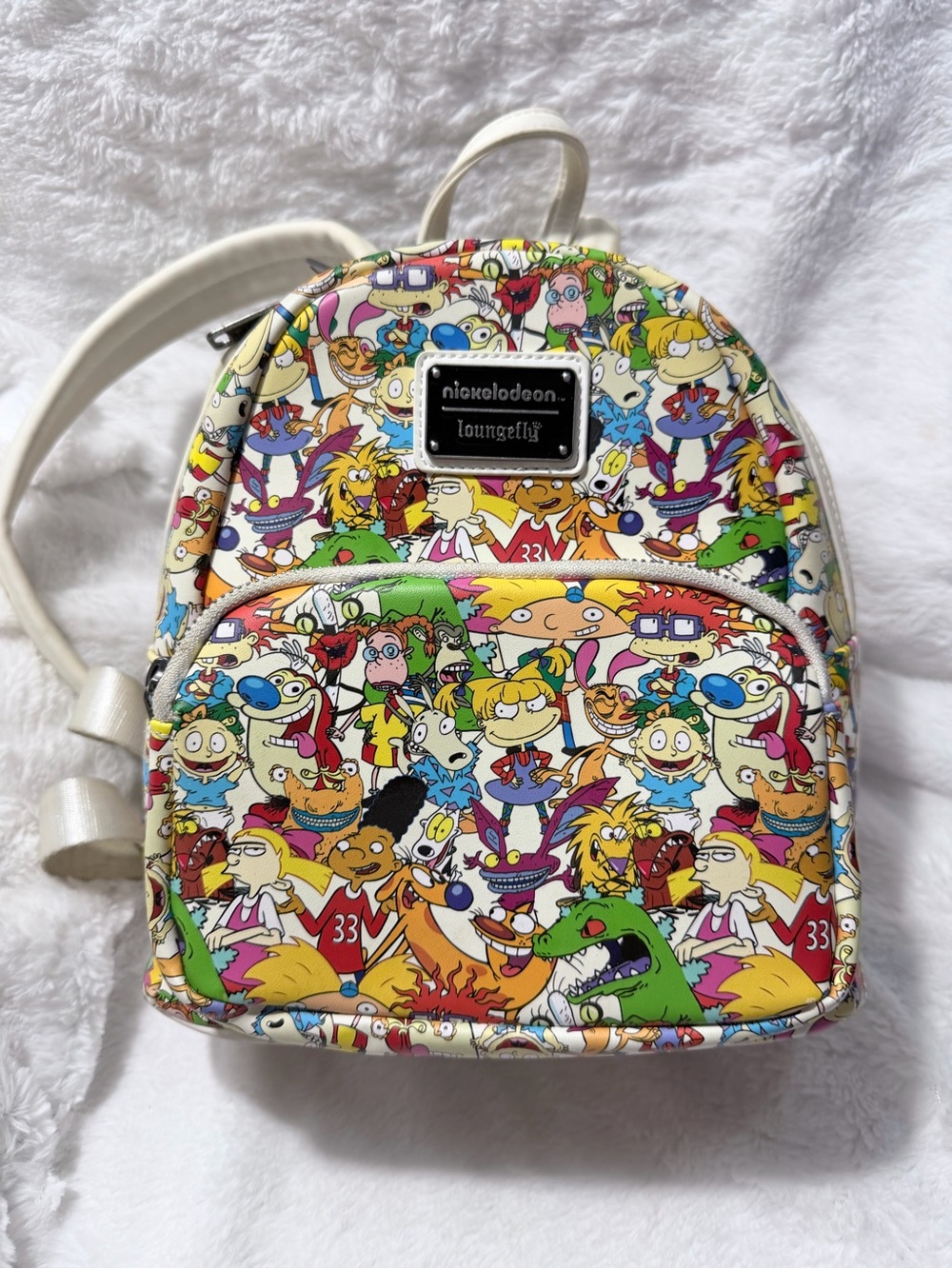 90’s Nickelodeon Nicktoons All-Over print Loungefly mini-backpack - Picture 1 of 7